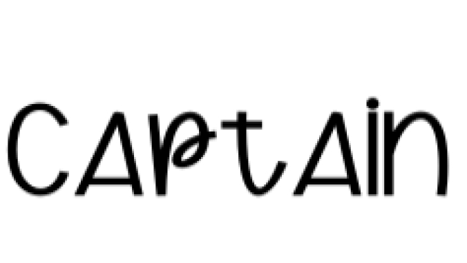Captain Font Preview