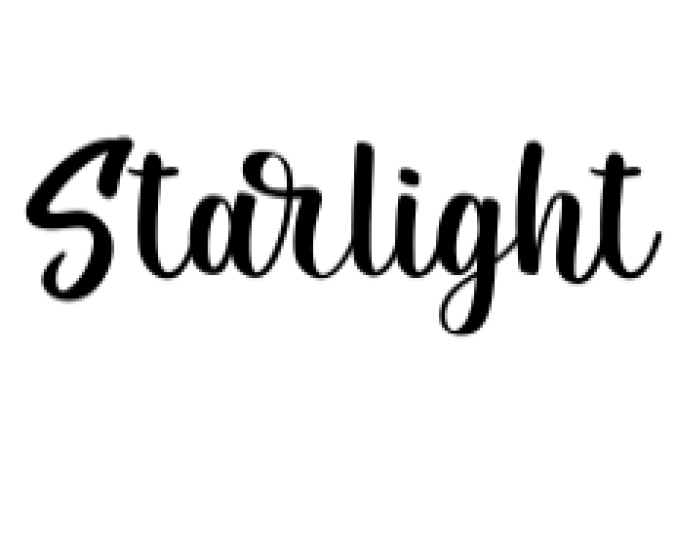 Starlight Font Preview