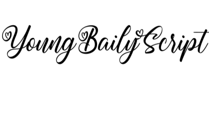 Young Baily Trio Font Preview
