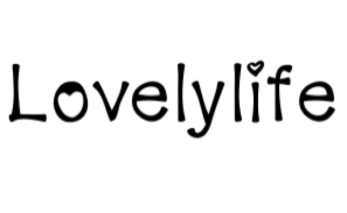 Lovely Life Font Preview