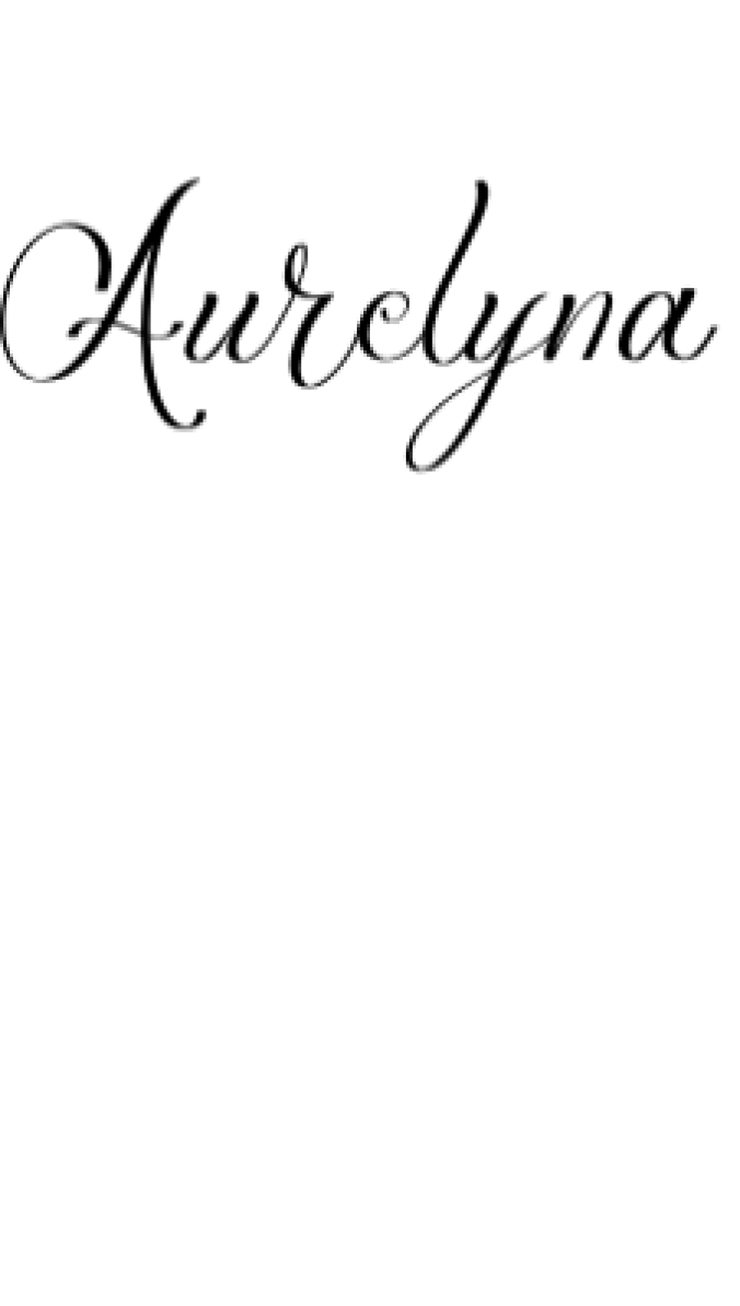 Aurelyna Font Preview