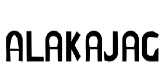 Alakajag Font Preview