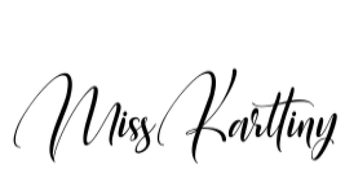 Miss Karttiny Font Preview
