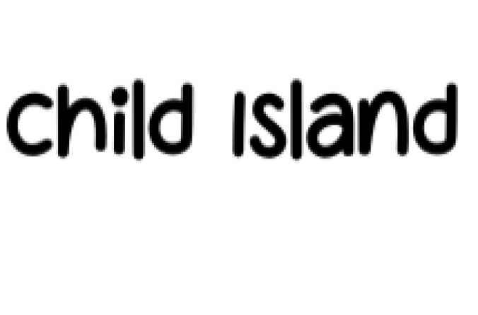 Child Island Font Preview