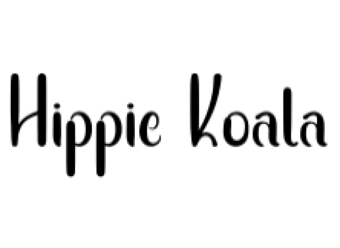 Hippie Koala Font Preview