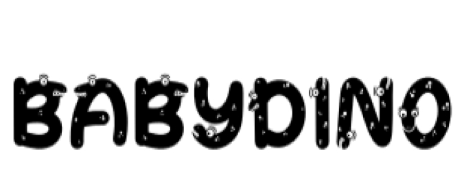 Baby Dino Font Preview