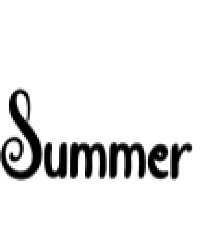 Summer Font Preview