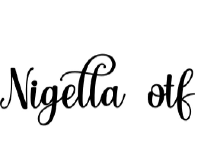 Nigella Script Font Preview