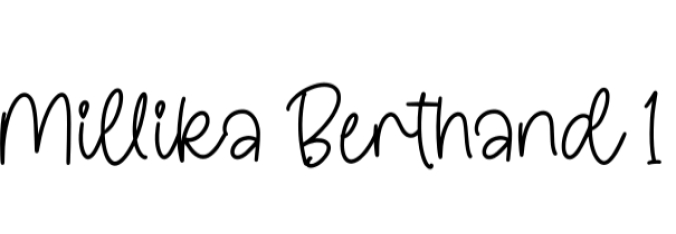 Milika Berthand Font Preview