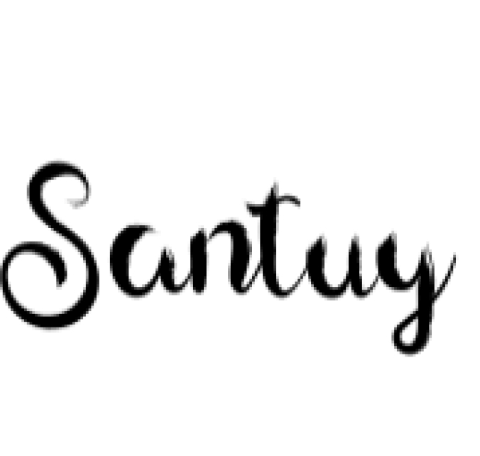 Santuy Font Preview