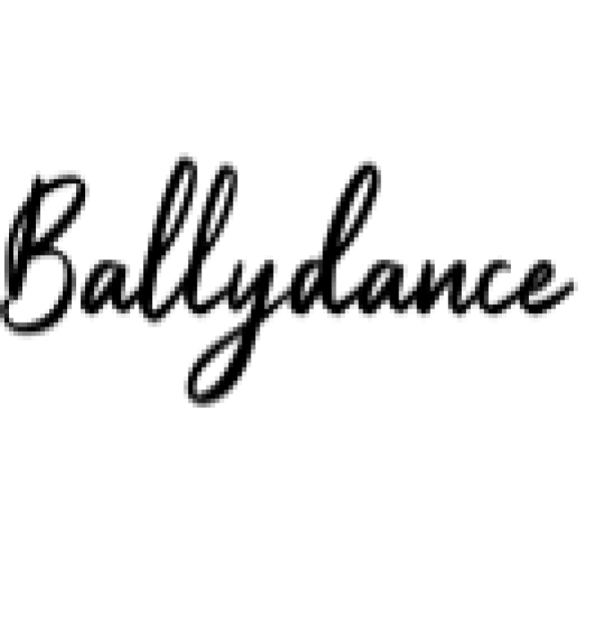 Ballydance Font Preview