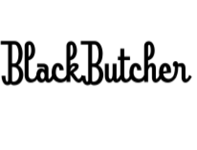 Black Butcher Font Preview