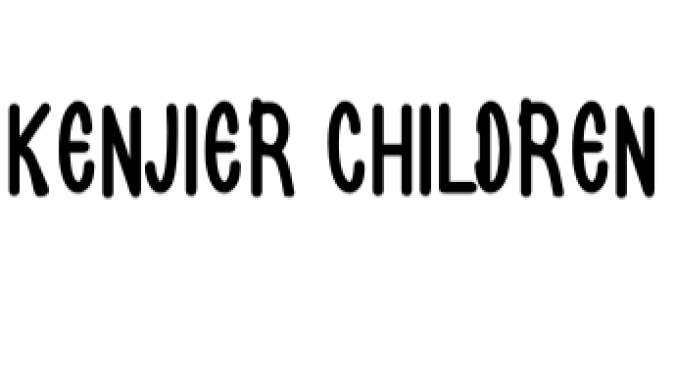 Kenjier Children Font Preview
