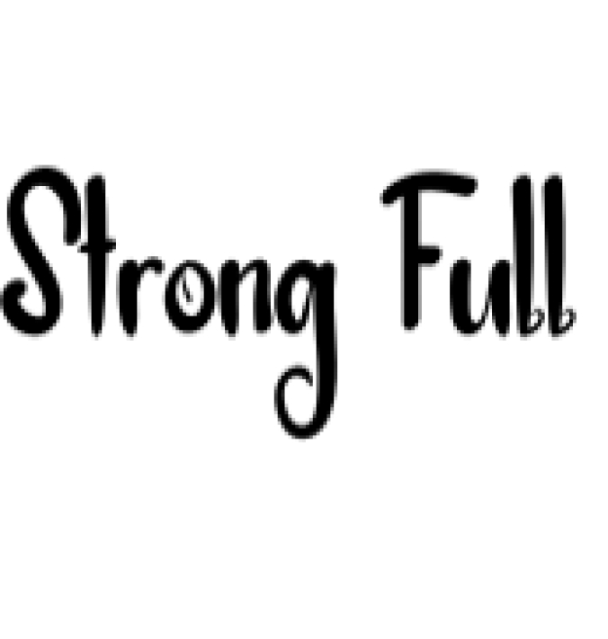 Strong Full Font Preview