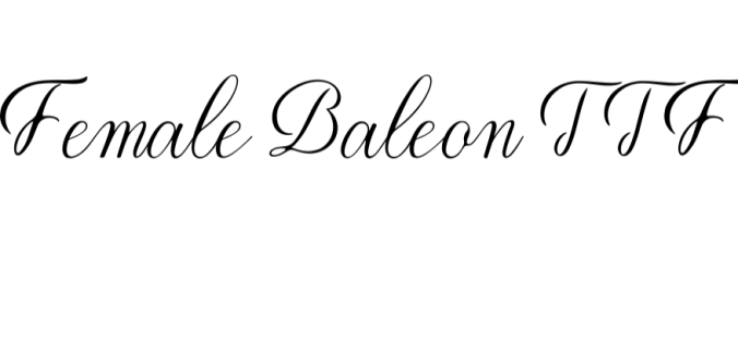 Female Baleon Font Preview
