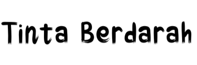 Tinta Berdarah Font Preview