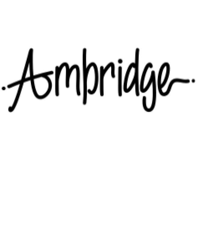 Ambridge Font Preview