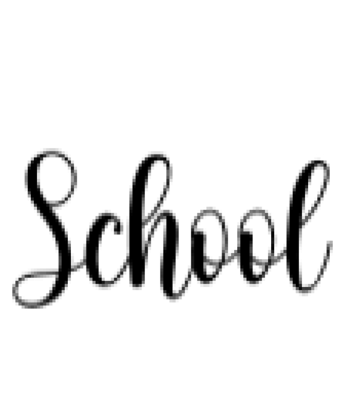 School Font Preview