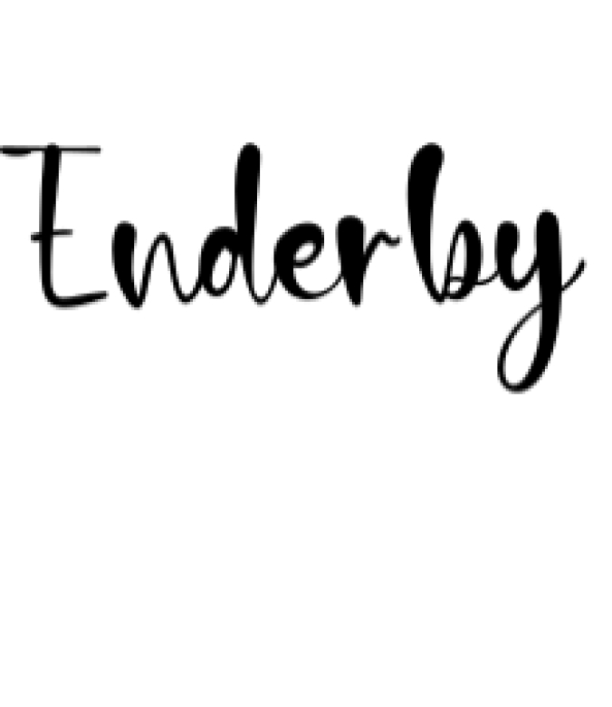 Enderby Font Preview