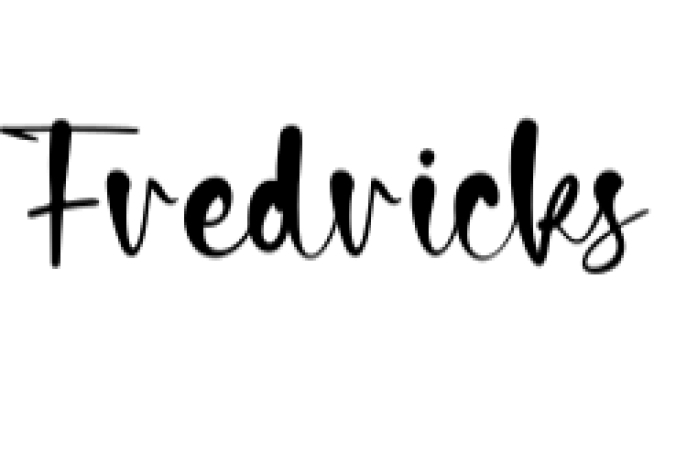 Fredricks Font Preview