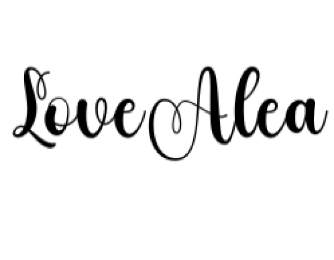 Love Alea Font Preview