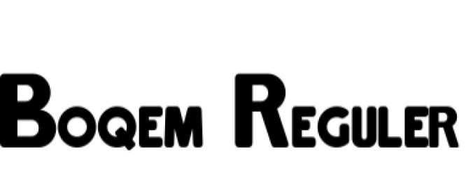 Boqem Font Preview