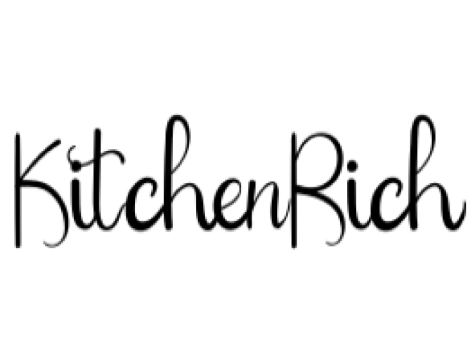 Kitchen Rich Font Preview