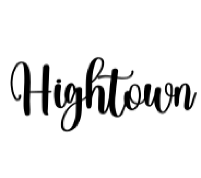 Hightown Font Preview