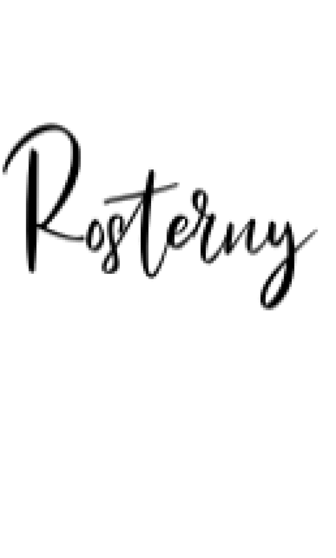 Rosterny Font Preview