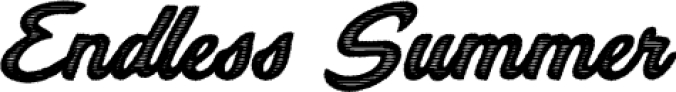 Endless Summer Font Preview