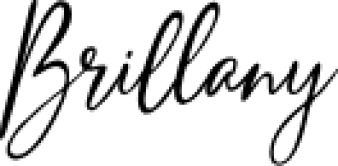 Brillany Signature Font Preview