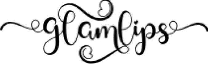 Glamlips Font Preview