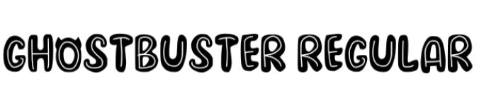 Ghost Buster Font Preview