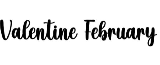 Valentine February Font Preview