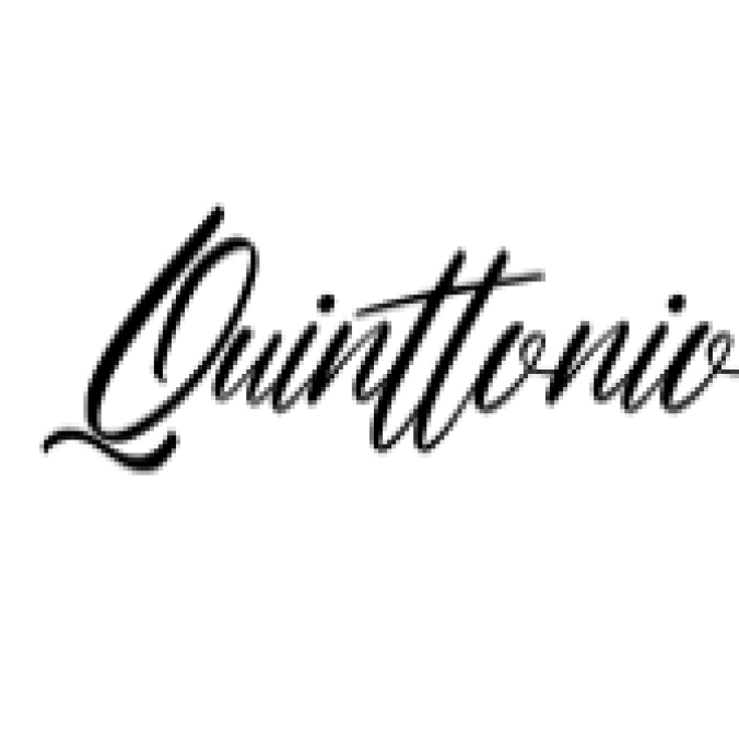 Quinttonio Font Preview