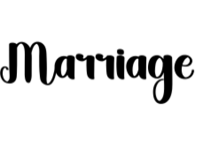 Marriage Font Preview