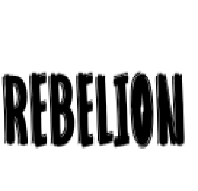 Rebellion Font Preview