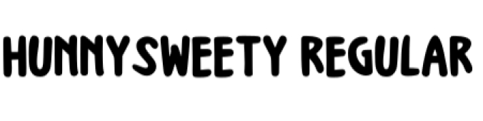 Hunny Sweety Font Preview
