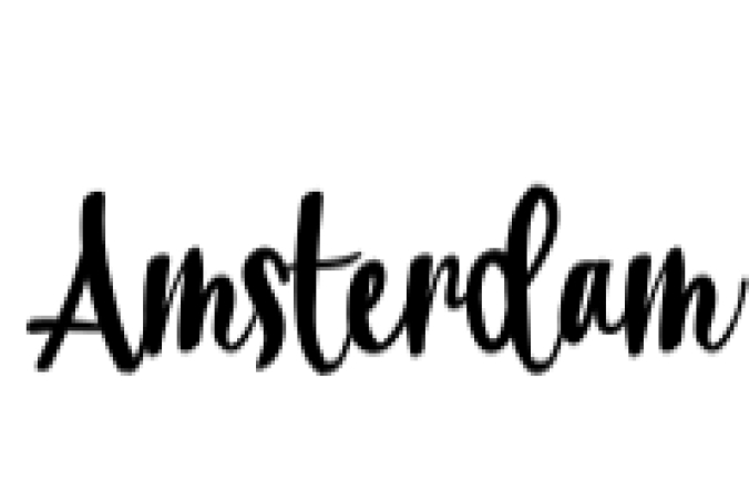 Amsterdam Font Preview