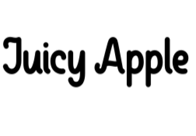 Juicy Apple Font Preview