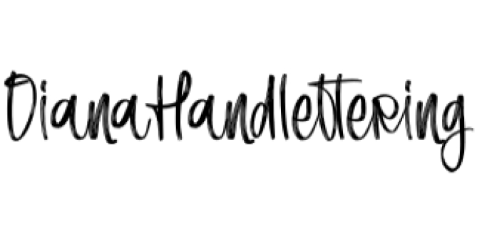 Diana Handlettering Font Preview