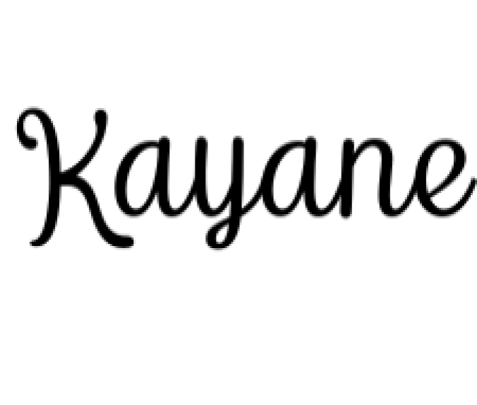 Kayane Font Preview