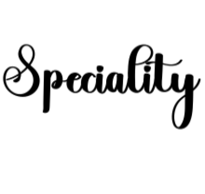 Speciality Font Preview