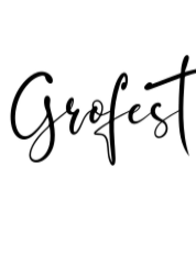 Grofest Font Preview