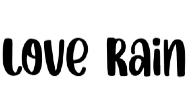 Love Rain Font Preview