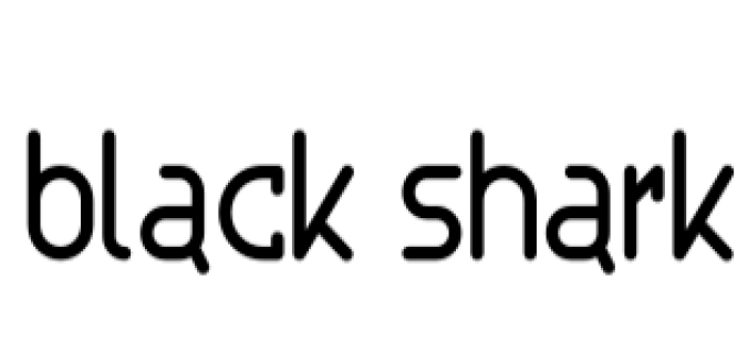 Black Shark Font Preview