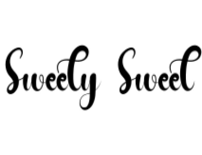 Sweety Sweet Font Preview