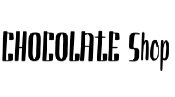 Chocolate Shop Font Preview