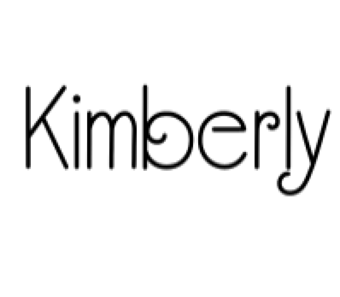 Kimberly Font Preview