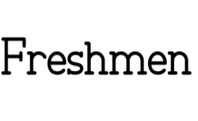 Freshmen Font Preview